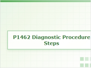Steps in the P1462 Diagnostic Procedure